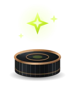 First Puck, the trophy after 5 sessions